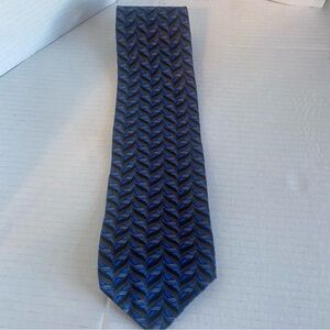 Elegant Blue and Black Men's Tie